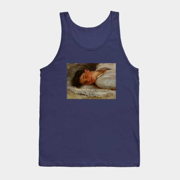 When love flies it is remembered not as love but as something else. Tank Top by artbleed